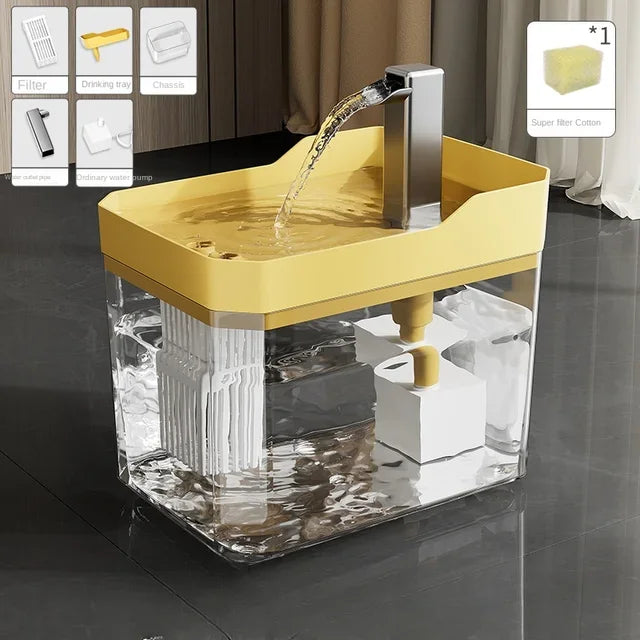 Cat Water Fountain with Auto-Filter Pump