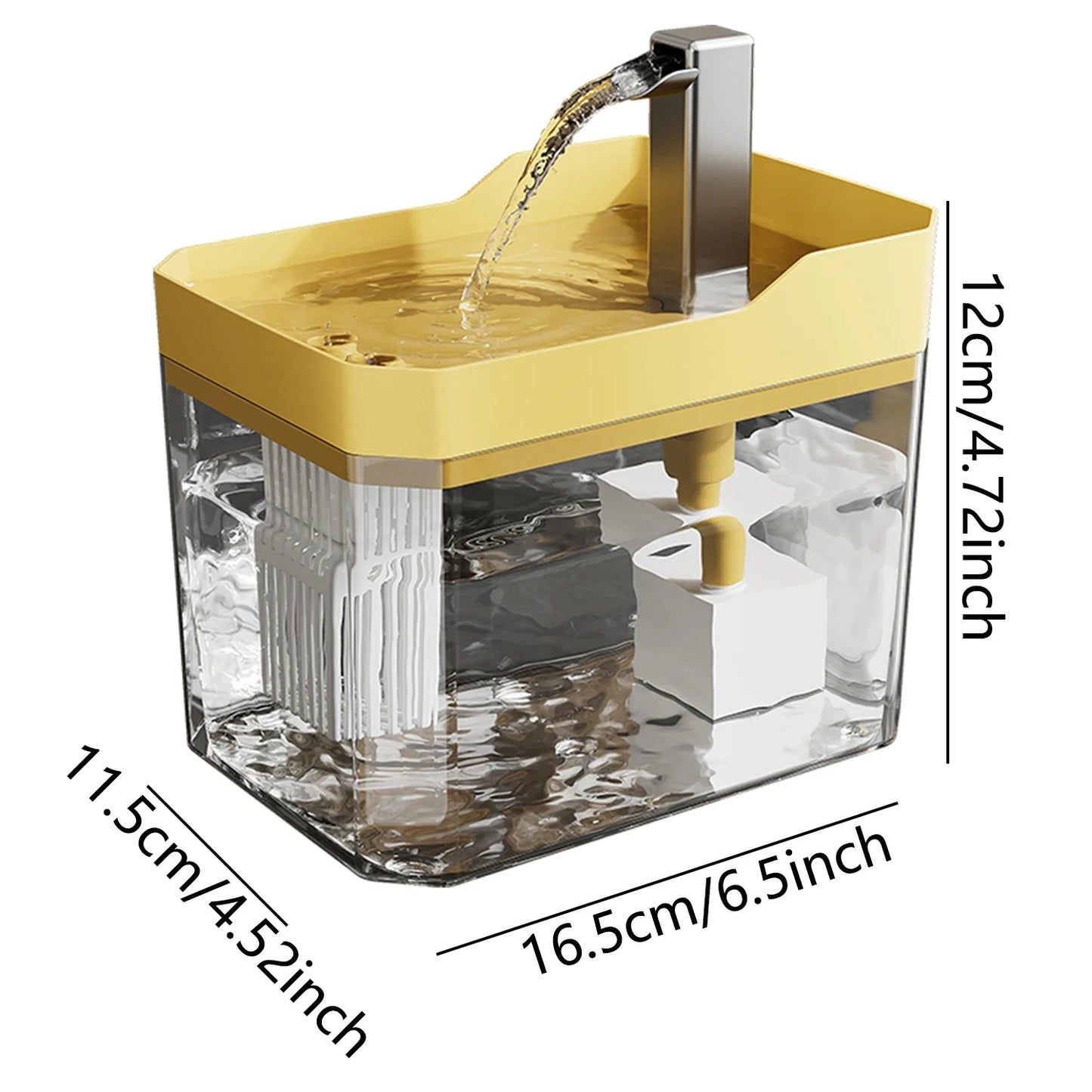 Cat Water Fountain with Auto-Filter Pump
