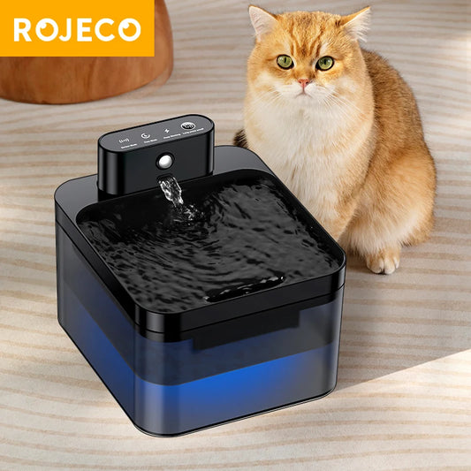 Wireless Automatic Cat Water Fountain – 2600mAh Smart Pet Water Dispenser with Infrared Sensor