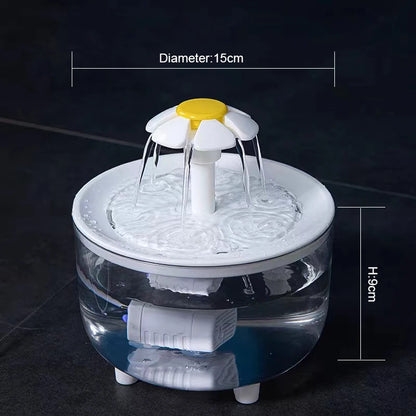 Automatic Pet Water Fountain 1200mL – USB Electric Cat Drinking Bowl with Filter