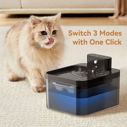 Wireless Automatic Cat Water Fountain – 2600mAh Smart Pet Water Dispenser with Infrared Sensor