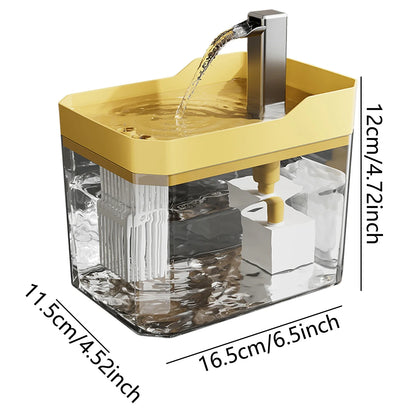 Cat Water Fountain with Auto-Filter Pump